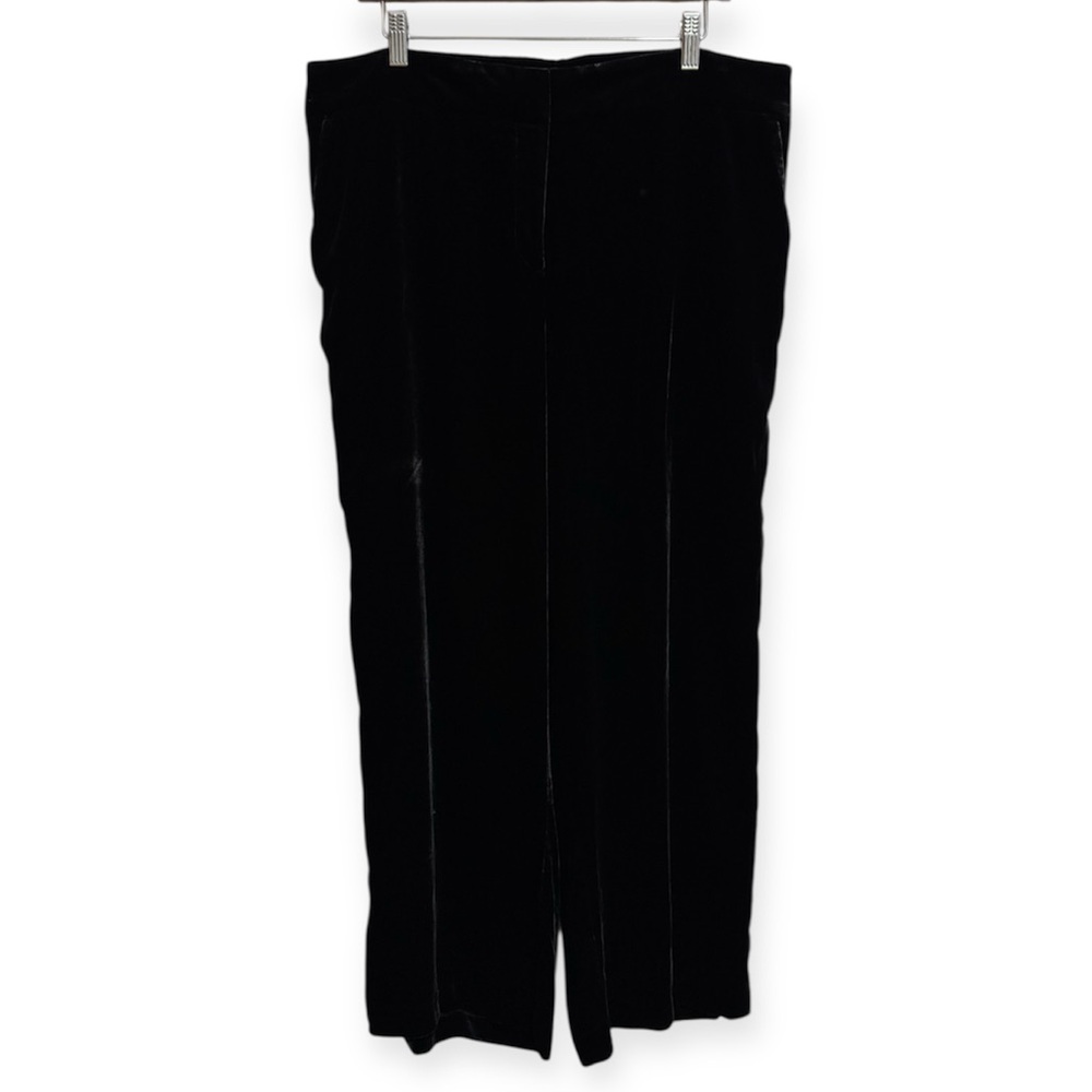 Talbots Velvet Wide Leg Trouser Pants